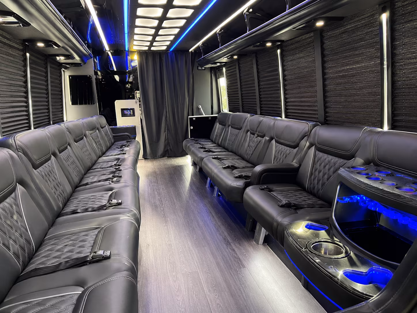 Kansas City Bachelor & Bachelorette Transportation party bus exterior