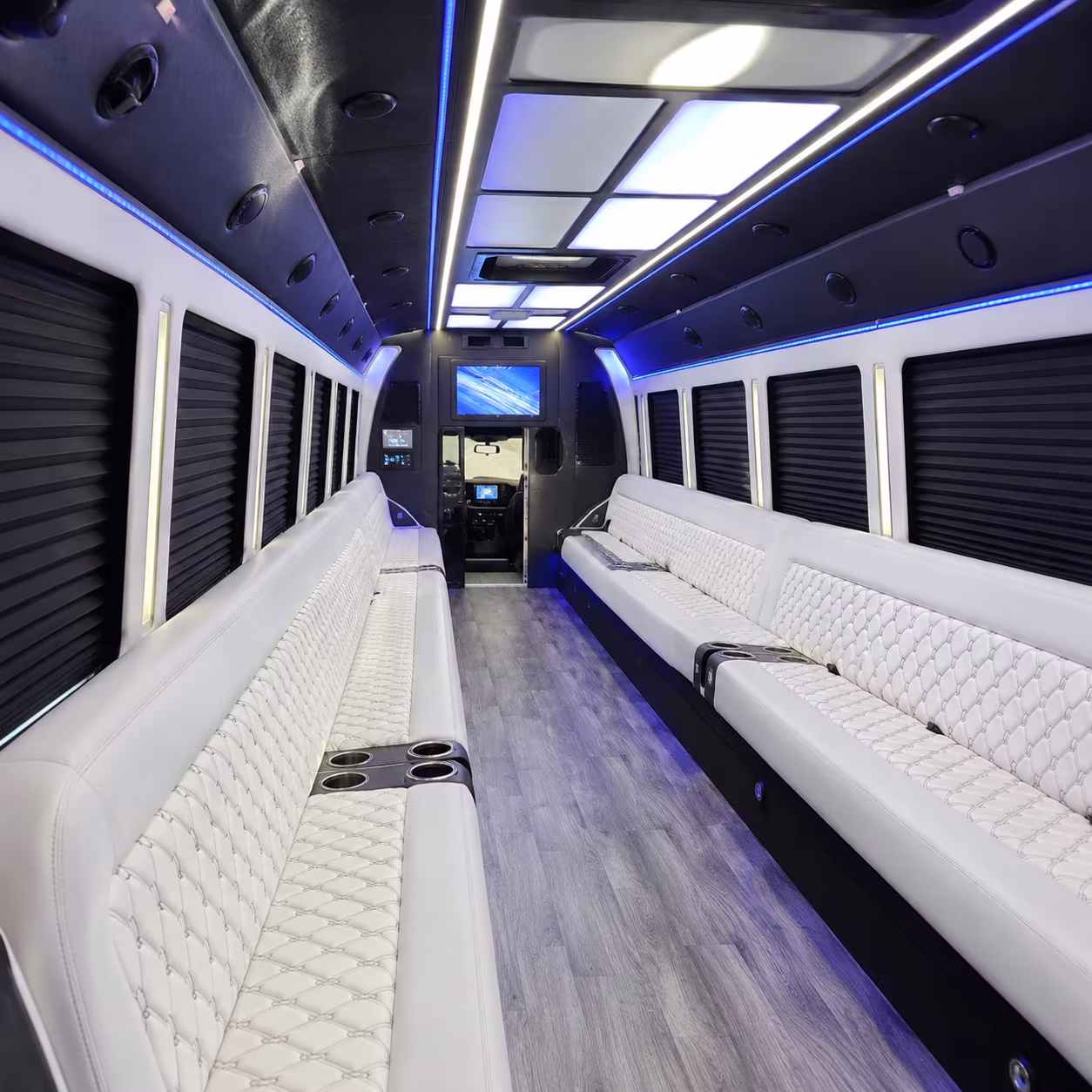 Kansas City Birthday, Sweet 16, & Quinceañera Transportation party bus exterior
