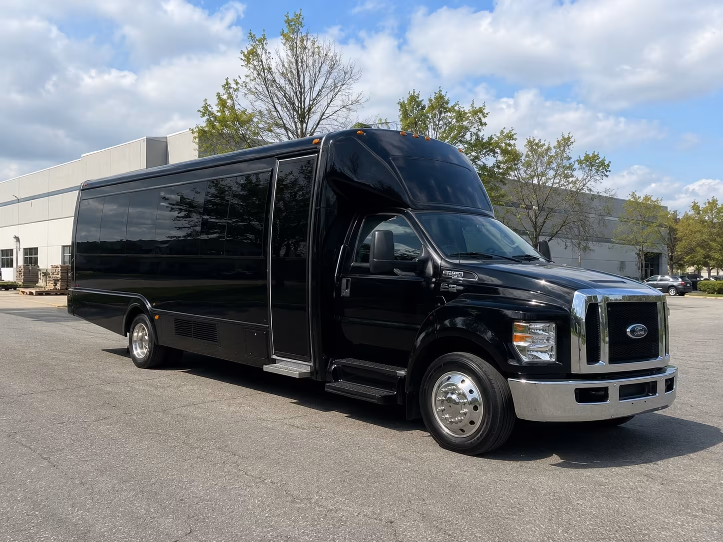 Kansas City Prom & Homecoming Transportation party bus exterior