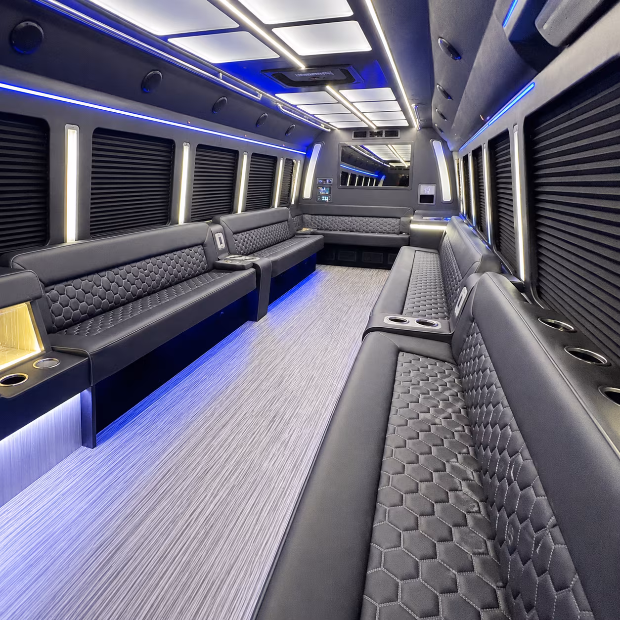 Kansas City Prom & Homecoming Transportation party bus exterior
