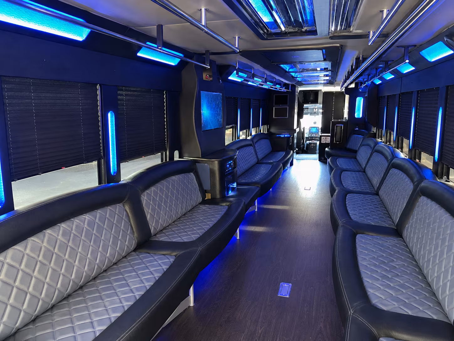 Kansas City Sporting Event Transportation party bus exterior