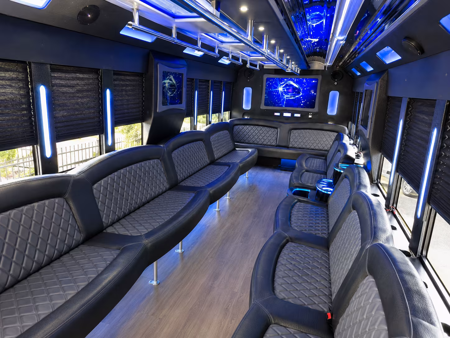 Kansas City Sporting Event Transportation party bus exterior