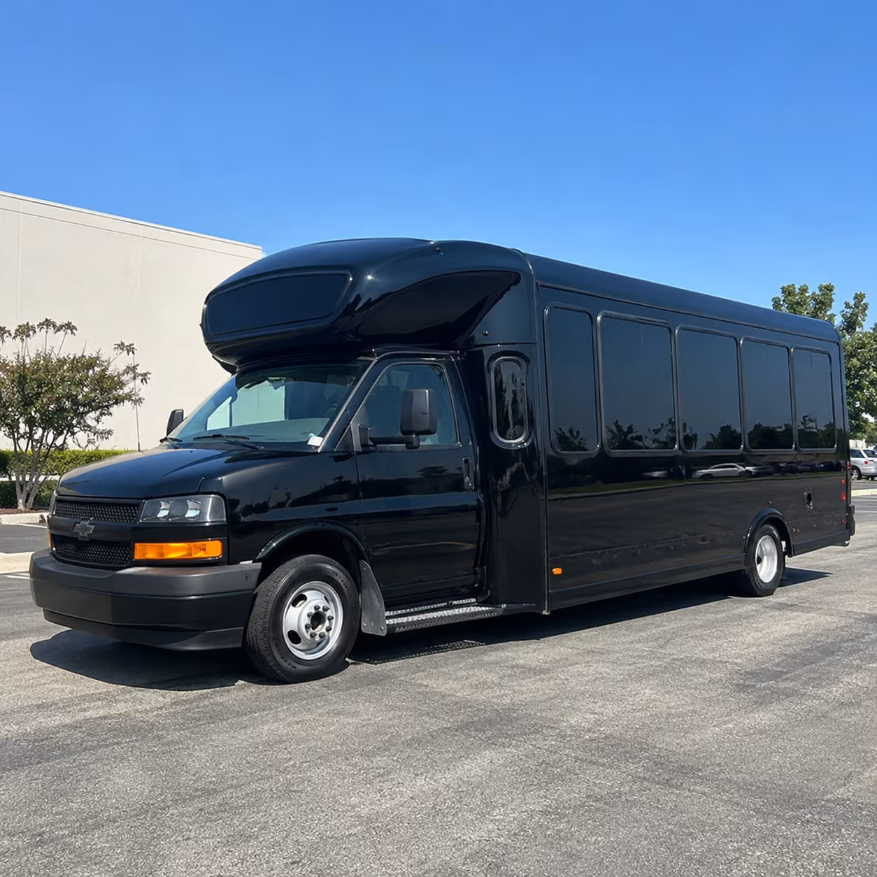 Kansas City Wedding Transportation party bus exterior