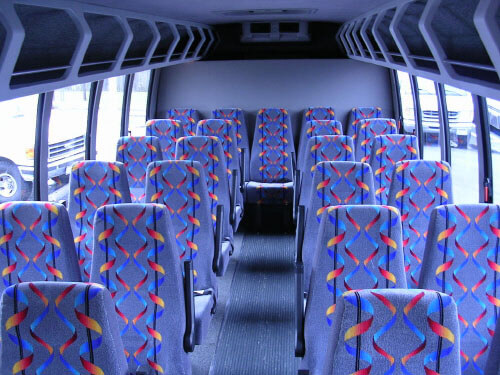 Manhattan 24 Passenger Mini Bus Interior