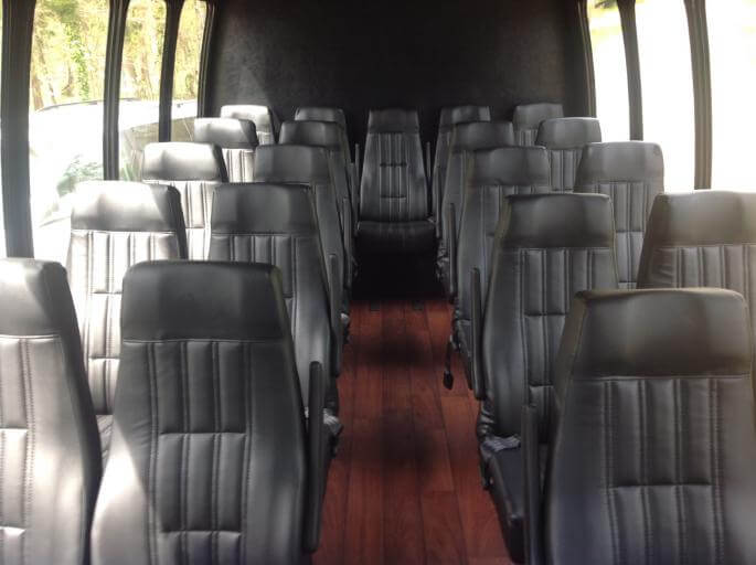 Overland Park 30 Passenger Shuttle Bus Interior