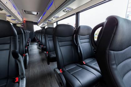 Shawnee 45 Passenger Mini Coach Interior