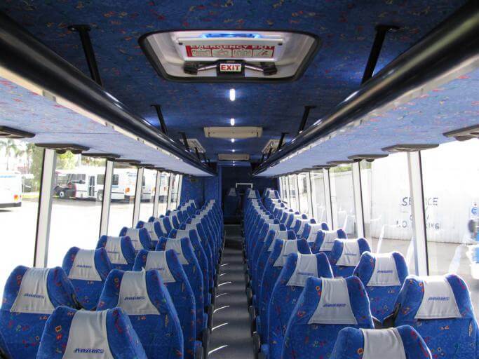 Salina 56 Passenger Charter Bus Interior