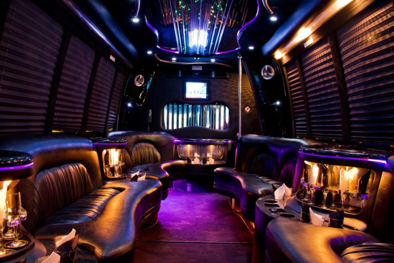 Manhattan 22 Passenger Party Bus Interior