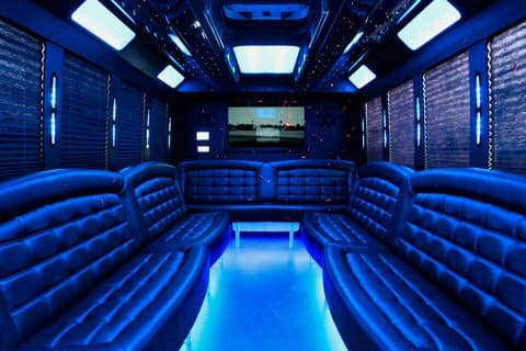 Manhattan 36 Passenger Party Bus Interior