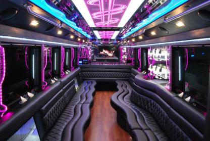 Olathe 50 Passenger Party Bus Interior